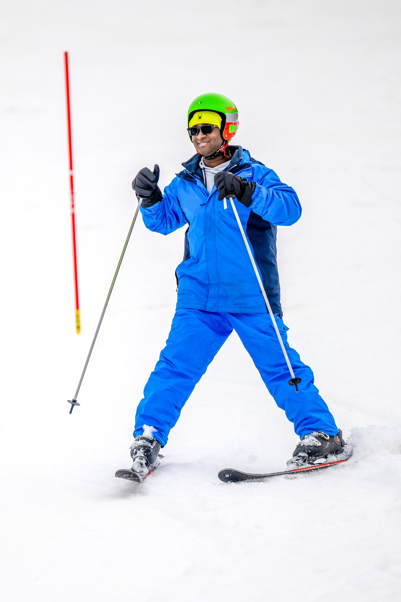 Special Olympics Ohio Skier Green Helmet